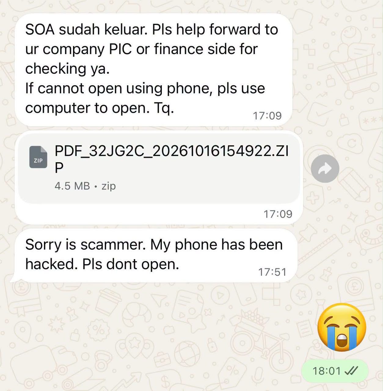WhatsApp Malicious Archive & Account Hijacking Defense Product Image 1